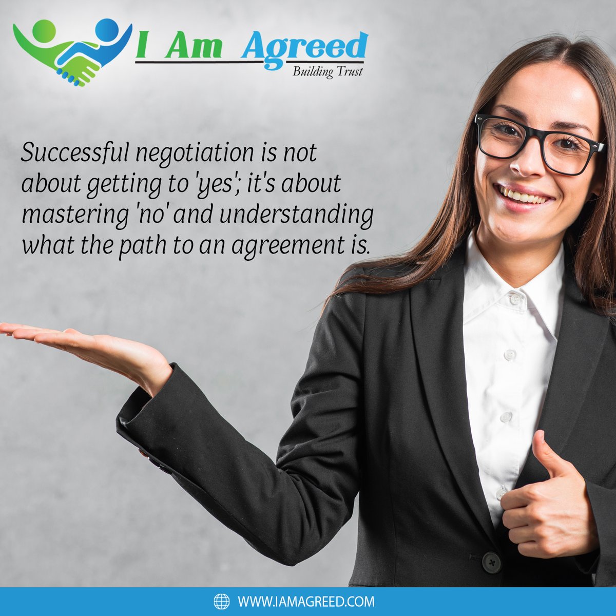 agreed_am's tweet image. Successful negotiation is not about getting to &apos;yes&apos;; it&apos;s about mastering &apos;no&apos; &amp;amp; understanding what the path to an agreement is.

We will launch our website soon...

#iamagreed #professionals #getprojects #consumers #contract #findprojects #sendproposals #createprojetcs