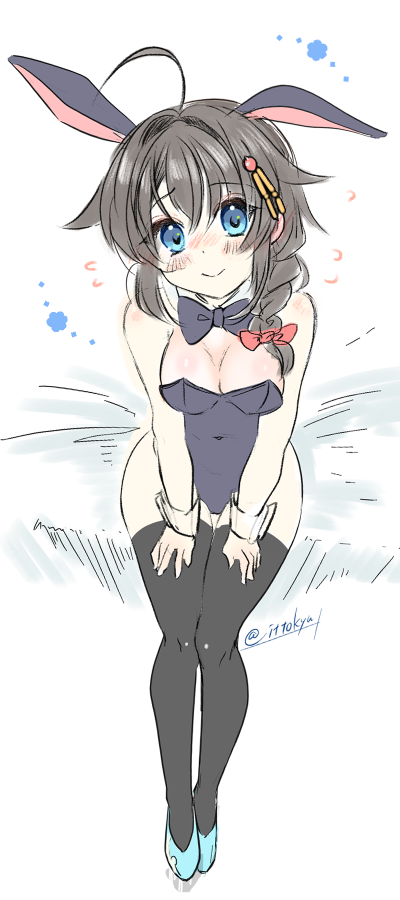 時雨(艦これ) ,時雨改二 「? #バニーの日 」|壱十九 / illustratorのイラスト