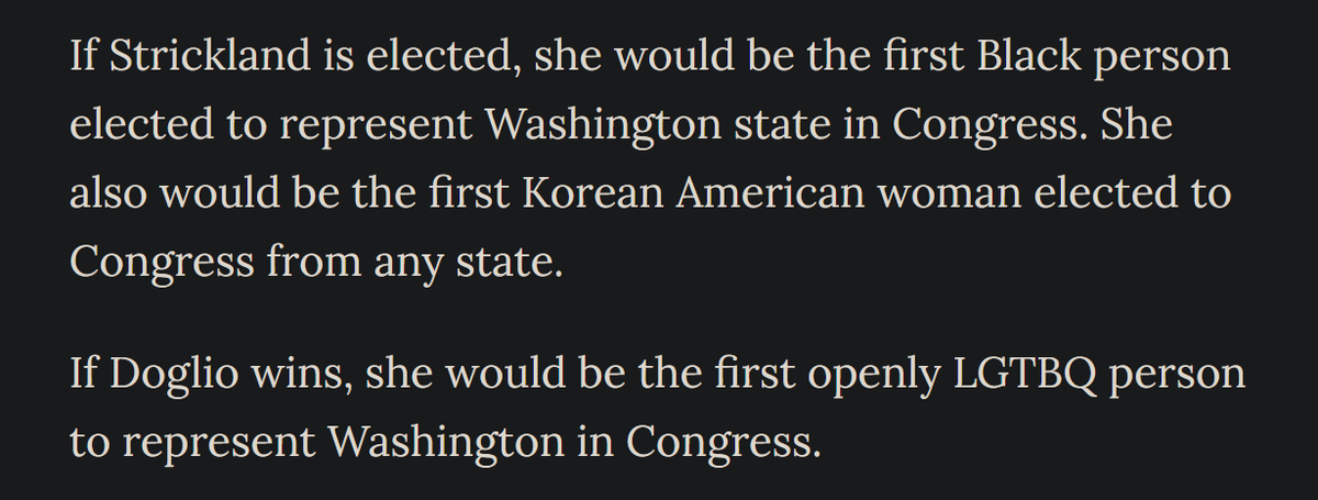 But wait up. What is identity here? How does Strickland identify with these communities? How is Doglio openly LGBTQ? These are important questions since identity is being used as a sort of milestone here.