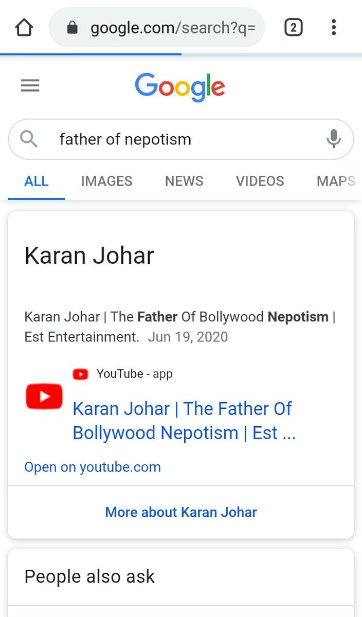 meetbalar97's tweet photo. Find in Google
father of nepotism

And check::: Karan Johar

#nepotisminbollywood https://t.co/XOl8Qx4tSc