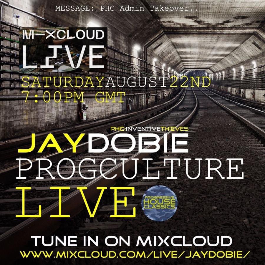 ProgClassics's tweet photo. Sat 22 Aug 2020. Inaugural PHC Mixcloud Live stream...Kicking off at 7pm - Group Admin Jay Dobie will be flicking through the racks and pulling out a few bits and pieces...
join us on Mixcloud Live ;-
https://t.co/08cMyiNKRJ
#ProgressiveHouseClassics #LiveStream #InventiveThieves https://t.co/LrItMYZTEu