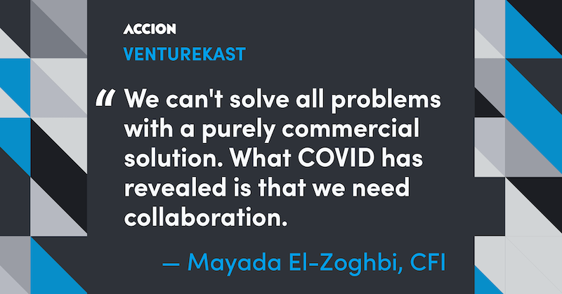 Our Mayada El-Zoghbi joined <a href="/AccionVLab/">Accion Venture Lab</a>’s VentureKast: Rebuild podcast with host <a href="/VikasRaj1/">Vikas Raj</a> to talk about the impact of #COVID19 &amp; the need to work together. Listen to the episode: bit.ly/3hhDCOV 

#financialinclusion #microfinance
