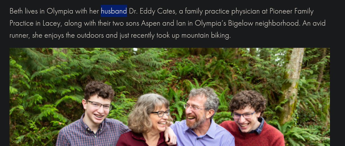 Her campaign literature shows her with her husband. How open was she with her bisexuality and how does that work in a marriage?  ... 