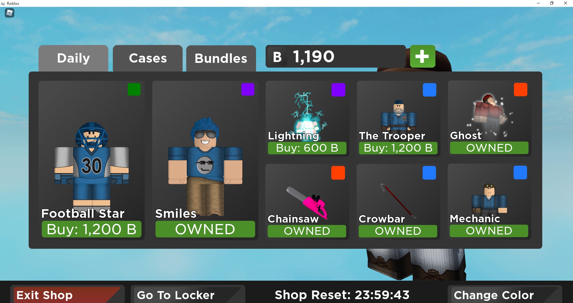 Arsenal Daily Shop On Twitter Roblox Robloxarsenal Arsenaldailyshop 08 21 2020 - roblox arsenal trooper