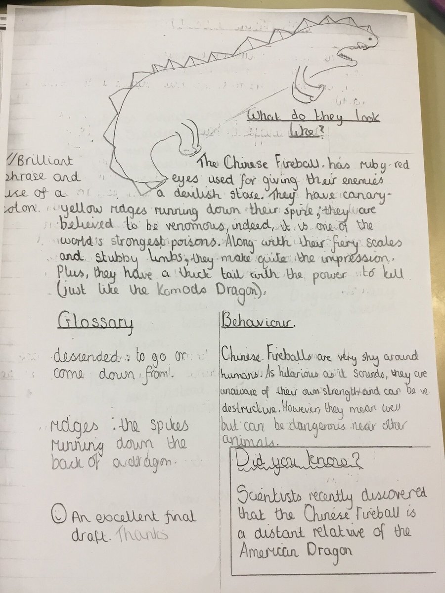 I know that what works well in my school may not work in yours (diff. policies, approaches etc.) but writing based on the imaginary has transformed chn’s attitudes towards writing a newspaper or non-chron report.