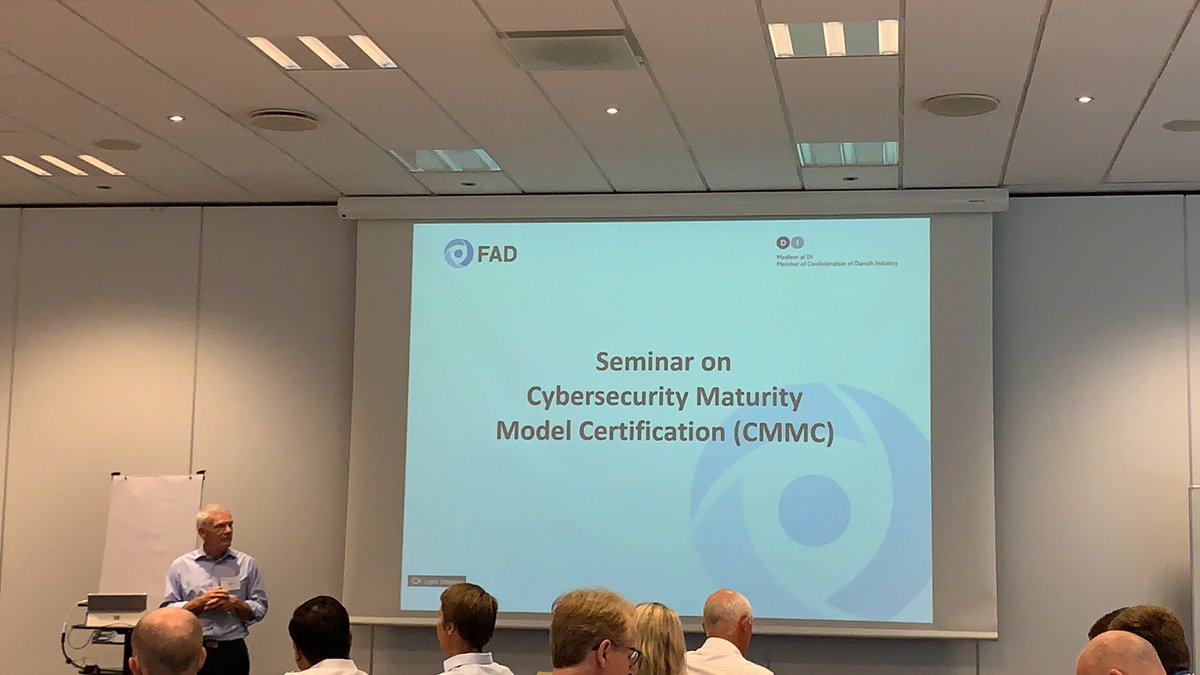 didrikbech's tweet photo. Even with COVID-19 the European Defense community is reading up and preparing for the implementation of CMMC at The Danish Defence And Security Industries #defense#cmmc#elmatica1 https://t.co/kPgd7yQwYr