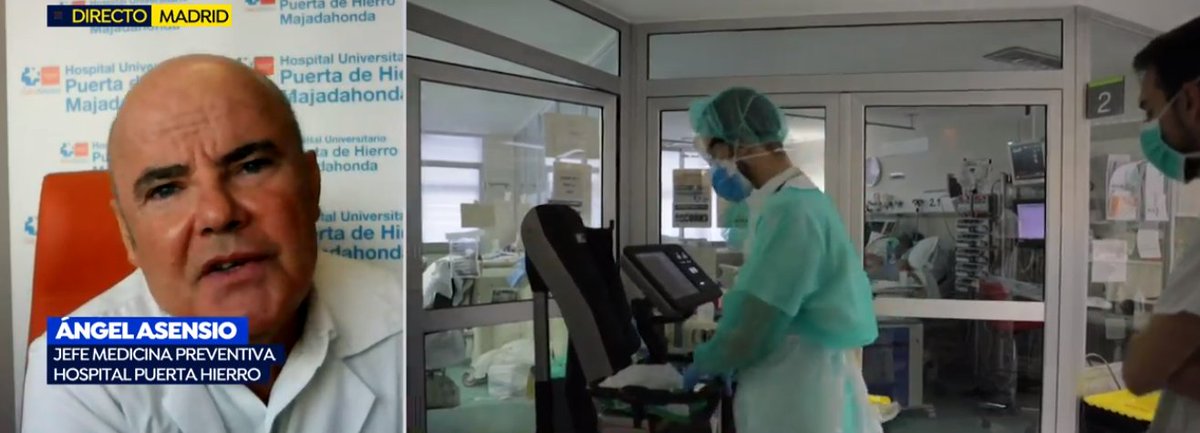 🔴Ángel Asensio, jefe de Medicina Preventiva del Hospital Puerta de Hierro: "Los niños se comportan como transmisores del virus y hay que evaluar si pueden ir al colegio y en qué condiciones"

#FueraDeControlESPV

▶atres.red/ajle2