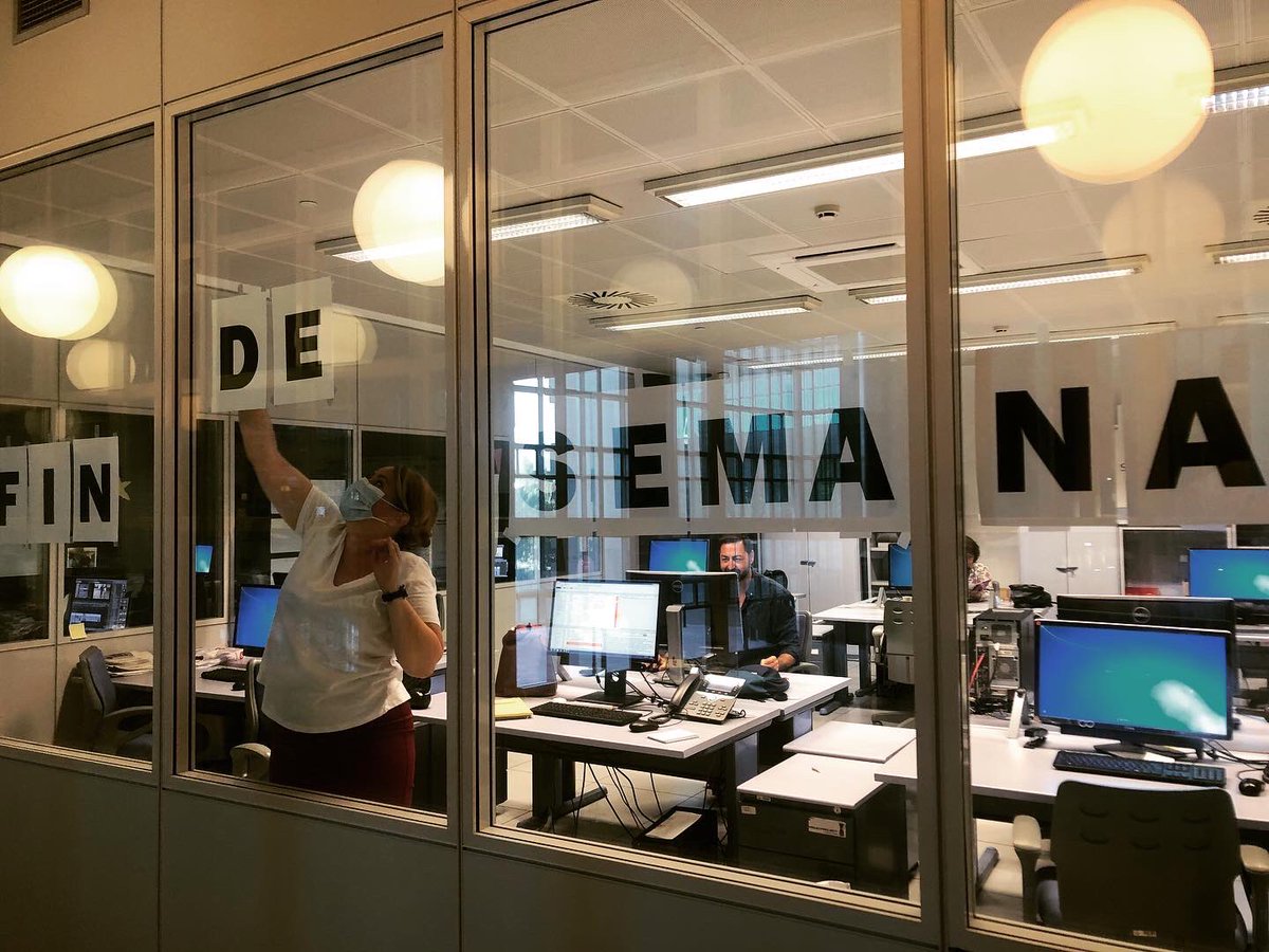 Contra la pandemia... PERIODISMO!! Preparando la nueva temporada... somos los del Finde! #equipazo <a href="/InformativosTM/">Telenoticias Telemadrid</a>  <a href="/telemadrid/">Telemadrid</a>