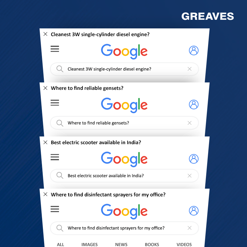 GreavesCottonIN's tweet photo. Your search ends here! Greaves is the one-stop solution for your automotive power train, power, agriculture and last mile e-mobility solutions!
#GoogleSearchHistory #TrendingFormat #Greaves #AutomotiveEngine #GeniusGenset #KnapsackSprayers #EScooter https://t.co/5Fpd6QHrmO