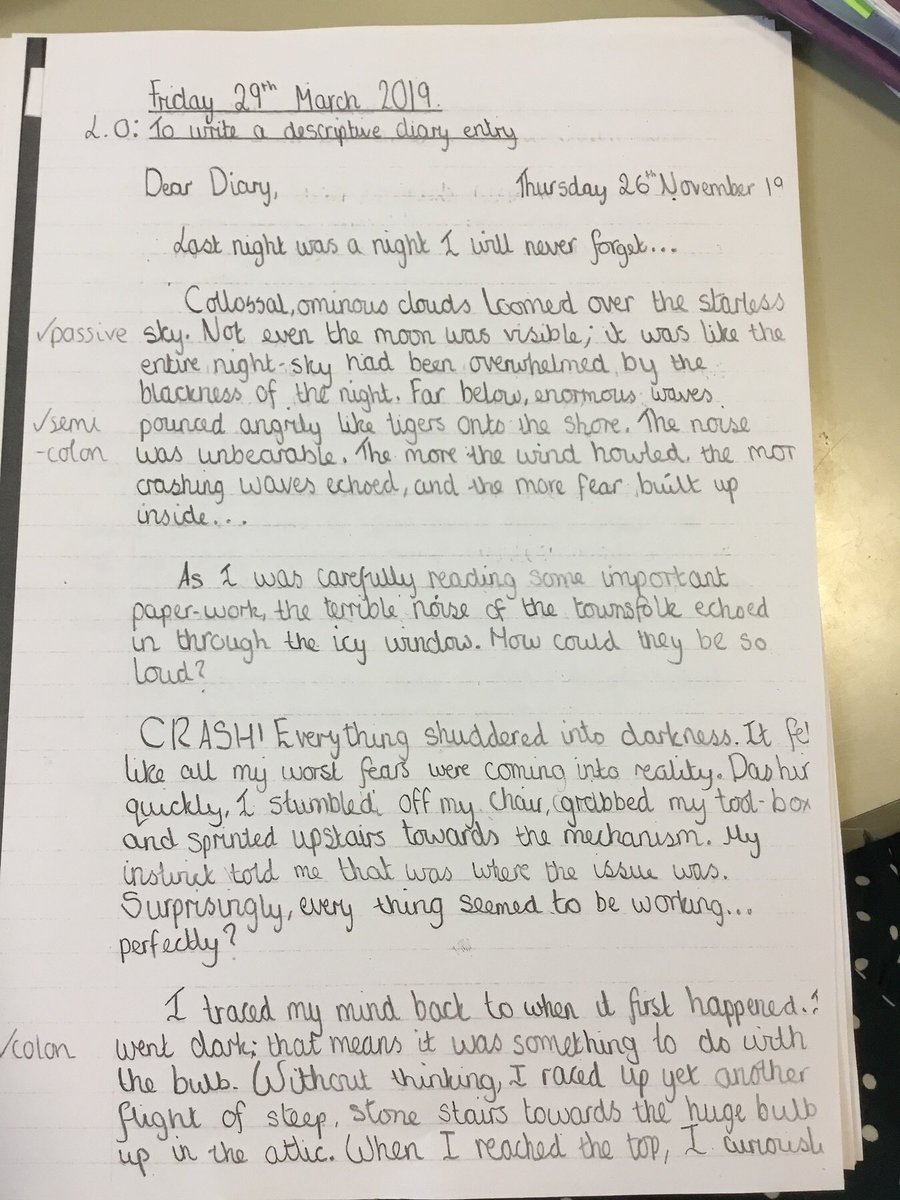 And used it to inform diary entries and newspaper reports (spot the not so subtle Take Me Out reference by a Y6) 