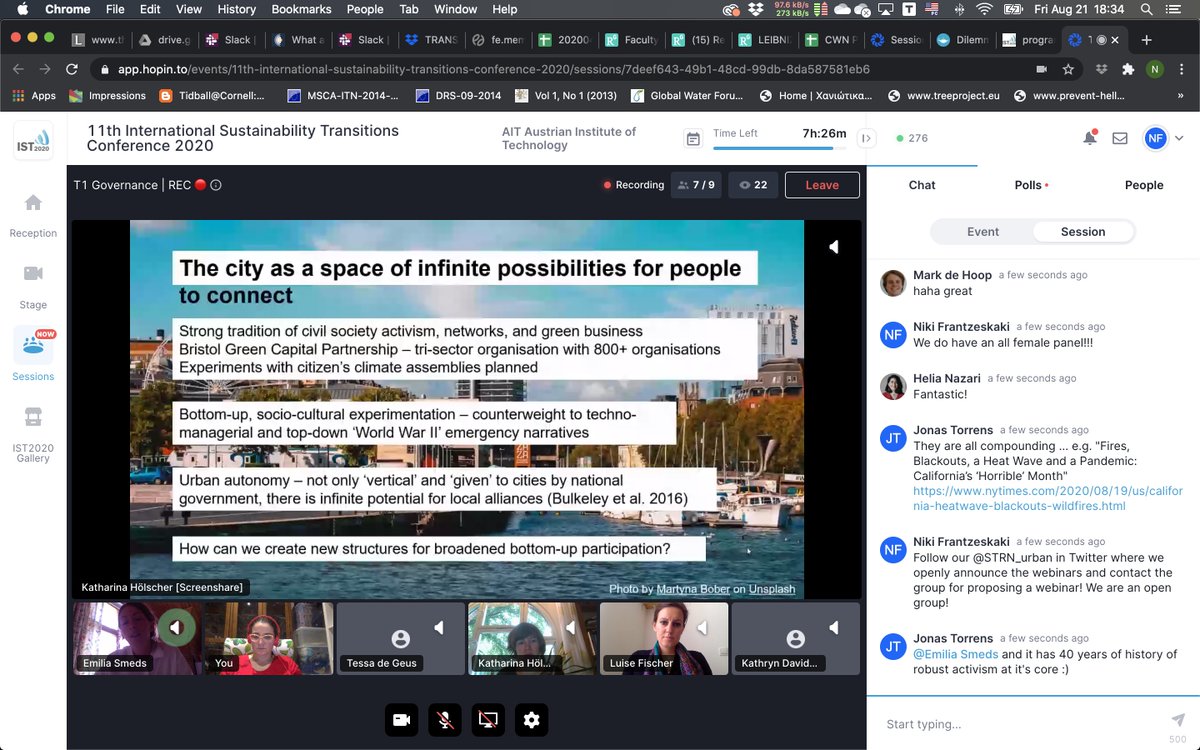 #climate_emergency and its play in #urban #transitions and #transformations: building from a history of urban activism? #Bristol on the microscope today by <a href="/EmiliaSmeds/">Emilia Smeds</a> at @ist2020_vienna #IST2020