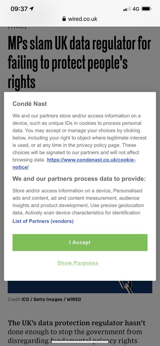 Hmm  @WiredUK Indeed the UK data protection authority is failing to protect people’s rights. Including those that apply in the context of online tracking ... no harm in asking them about this 