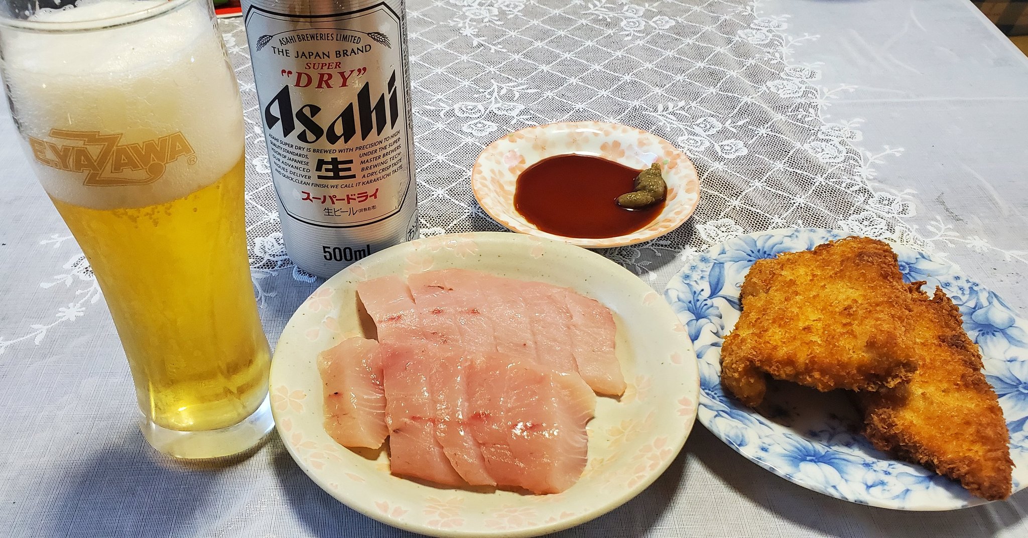 なお シイラは刺身とフライになりました シイラ 刺身 フライ 釣り 魚料理 館山港 シマノ サイレントアサシン