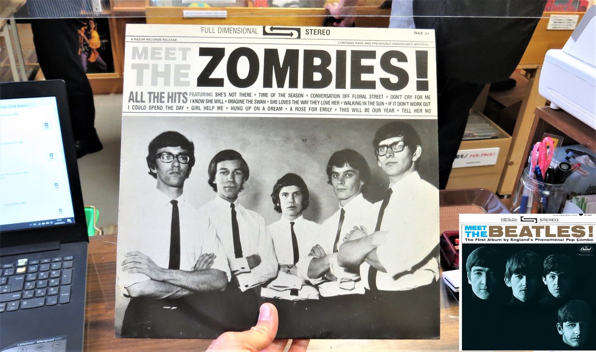 レコード買取は名古屋 ラジオデイズ レコードへgo 追加しました The Zombies Meet The Zombies 英 Razor Raz34 80年代のコンピ盤 ゾンビーズは国内盤 Lp少ないですのでアナログで聴くにはこういうのも狙い目です タイトル部分はビートルズ