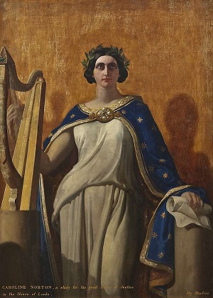 Caroline continued to campaign for social justice for women in abusive relationships.In 1849 she was painted into a fresco in the House of Lords as “Justice”. Over the next few years, she campaigned for divorce law reform.