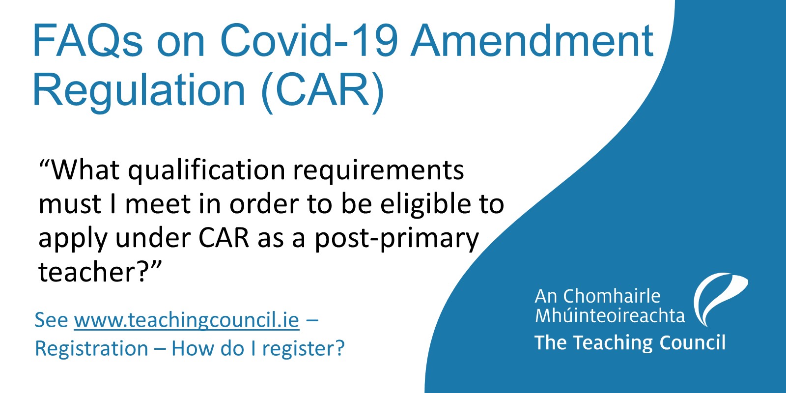 Teaching Council on Twitter "“What qualification requirements must I