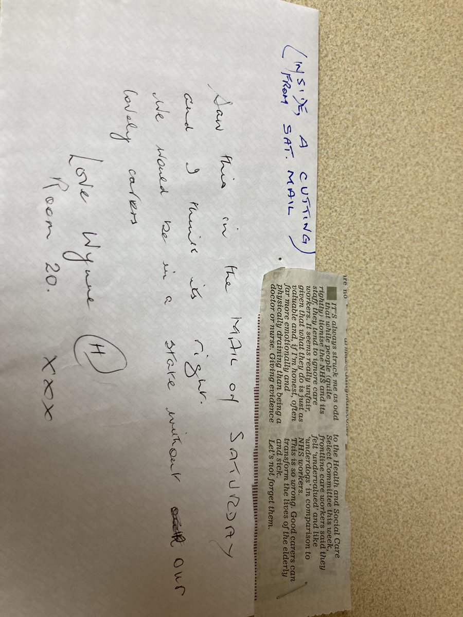 This was given to us today from a service user! So true