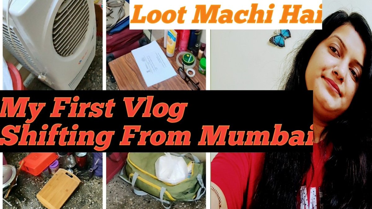 SulataV's tweet photo. My First Vlog / Shifting From Mumbai / Loot Machi Hai / During COVID-19 Pandemic Moving From Mumbai https://t.co/pyq2pTuO4W

#shifting #Mumbai #MumbaiMonsoon #MumbaiIndians #shiftingvlog #vlog #vlogger #vloging #Monsoon2020  #FridayMotivation #FridayFeeling #FridayFeeling https://t.co/iorGDkjx22