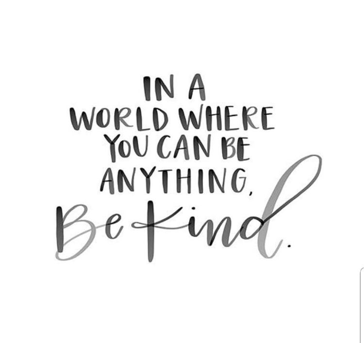 A wee Friday reminder - Always be kind 💙🌈