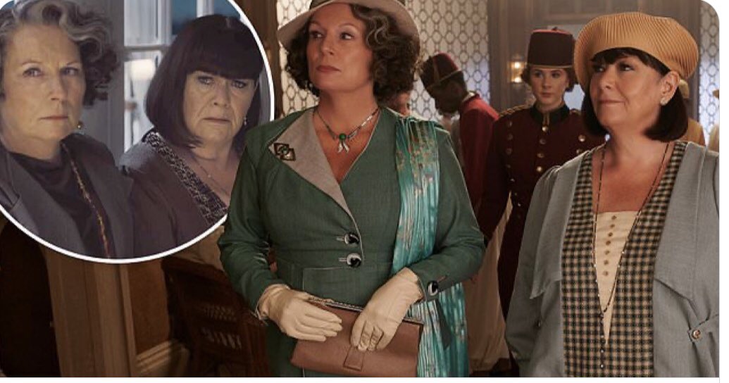 Dawn_French's tweet image. Up Egypt. In a fillum. With her.  ⁦@DOTNMovie⁩ 23rdOct