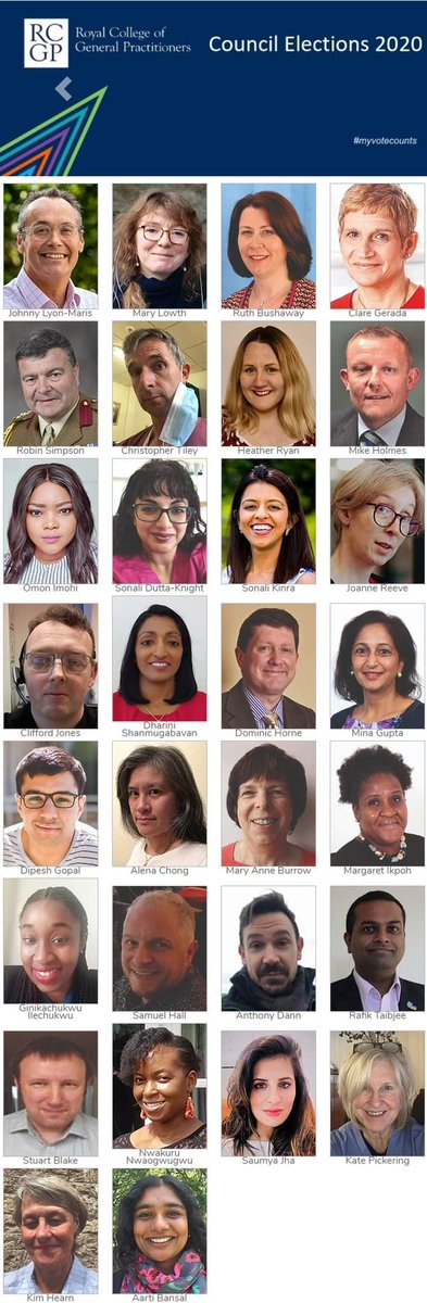 DrJohnCosgrove's tweet image. 30 candidates standing for 6 seats on #RCGPcouncil believe this is an important time for @RCGP. Will members agree?

secure.cesvotes.com/rcgp