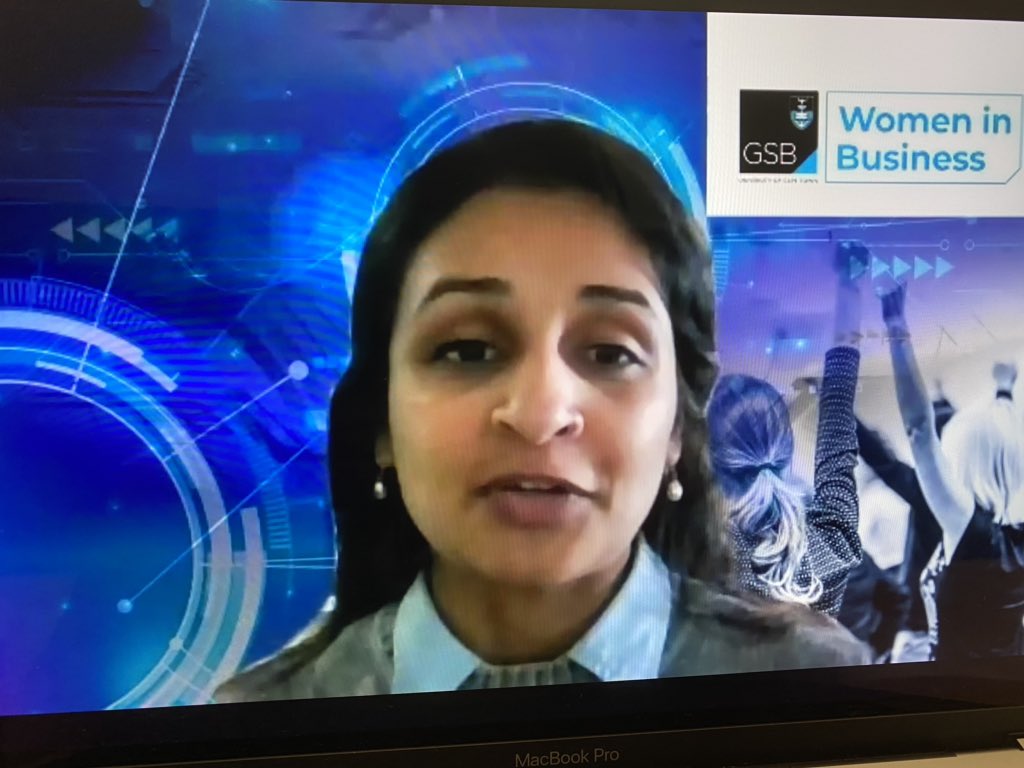 UCTGSB's tweet photo. “The #WomenInBusiness Conference is put together by the UCT GSB MBA students who are working tirelessly in the background  to make the 21st Annual Women in Business Conference a success” - event MC Shivani Ghai, UCT GSB MBA alumna.#WIB2020 #RiseWithUCTGSB https://t.co/uzO5T5tC8d