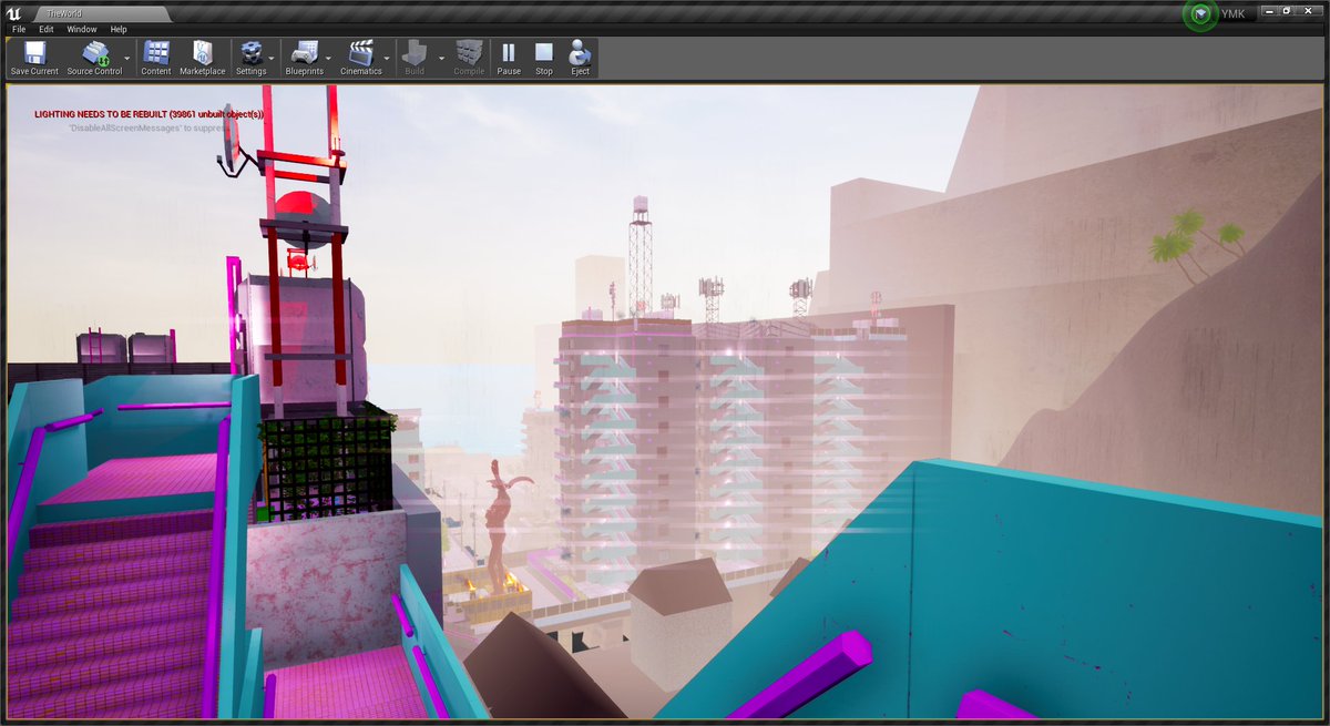 We also experimented with much heavier fogging to try and get that Silent Hill vibe but in Paradise. It didn't really work. Gave it the wrong vibe.