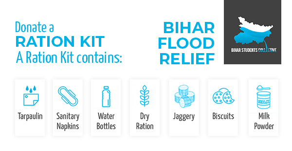 BiharCollective's tweet photo. We will be delievering these ration kits to the flood affected families of Bihar.
Help these vulnerable people by donating a ration kitDown pointing backhand index
https://t.co/tw1wNKgGVH
#bihar #BiharFloods https://t.co/fhgFHgkbO3