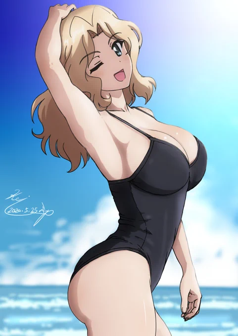 水着おケイさん2020 #garupan #ガルパン 