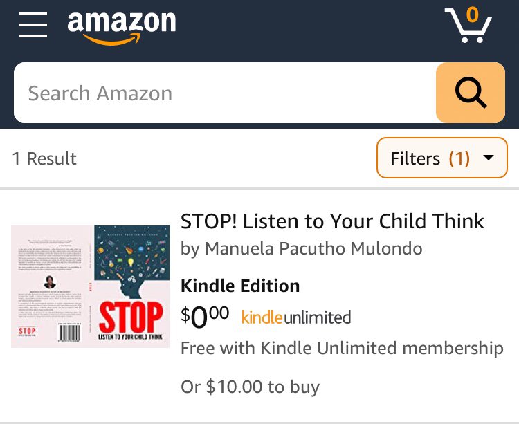 Yayyy....Sooo EXCITED to announce that my book is now available on Amazon!! 💃🏿 💃🏿 📣📣📣
Head over to amazon.com/dp/B08CVPNVFR to get yourself a copy today.

#OMG
#StopListenToYourChildThink
#Author
#AvailableOnAmazon 🤩
#Bookstagram