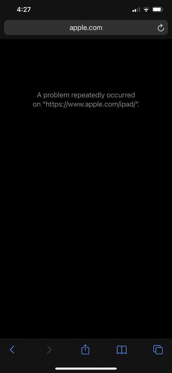HDugas5's tweet photo. @BrandonButch safari is now useless in beta 4. Hard reset, cleared browsing history, tried everything. 🙄 https://t.co/cNVs1UgdG4