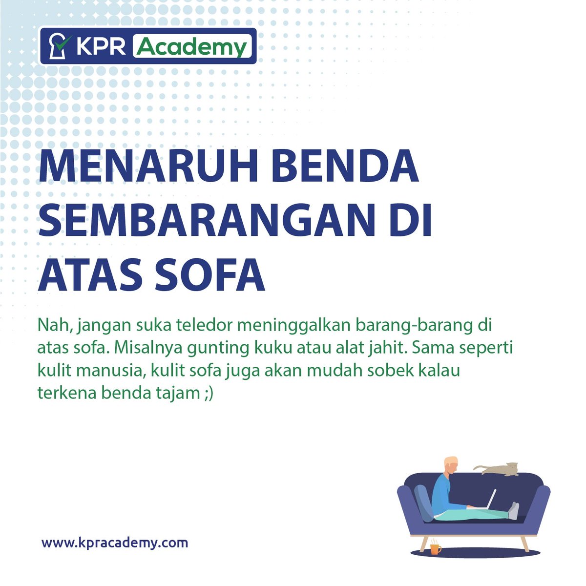 KPRacademy's tweet image. Sofa kulit di rumah kamu cepat rusak? Mungkin ini penyebabnya! Cek langsung kuy 👈

#sofarumah #sofa #sofakulit #perawatansofa #tipsrumahrapi #tips #inforumah #furniture #furnitures #kpracademy