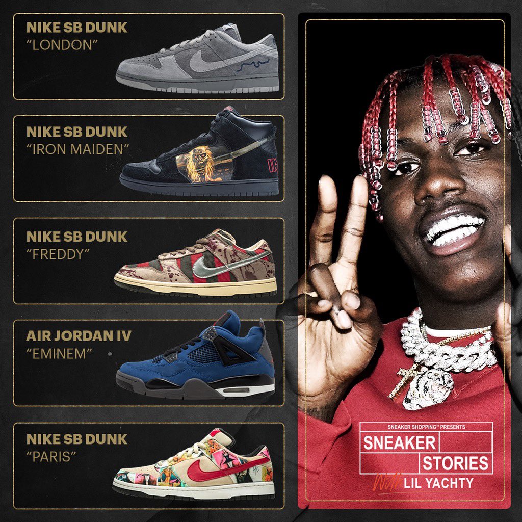 lil yachty sneaker shopping