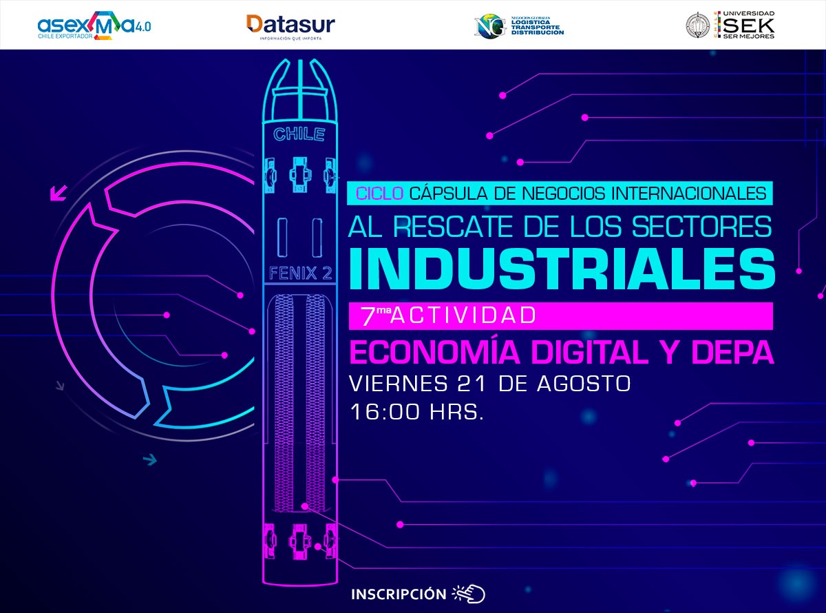 Aún estas a tiempo de inscribirte en nuestra 7ma #cápsula "Al rescate de los sectores industriales"! hoy toca #economiadigital y #depa. 
ACTIVIDAD GRATUITA
21/08/2020
16:00Hrs
Inscripción forms.gle/krzGfTxQLJRTWu…
