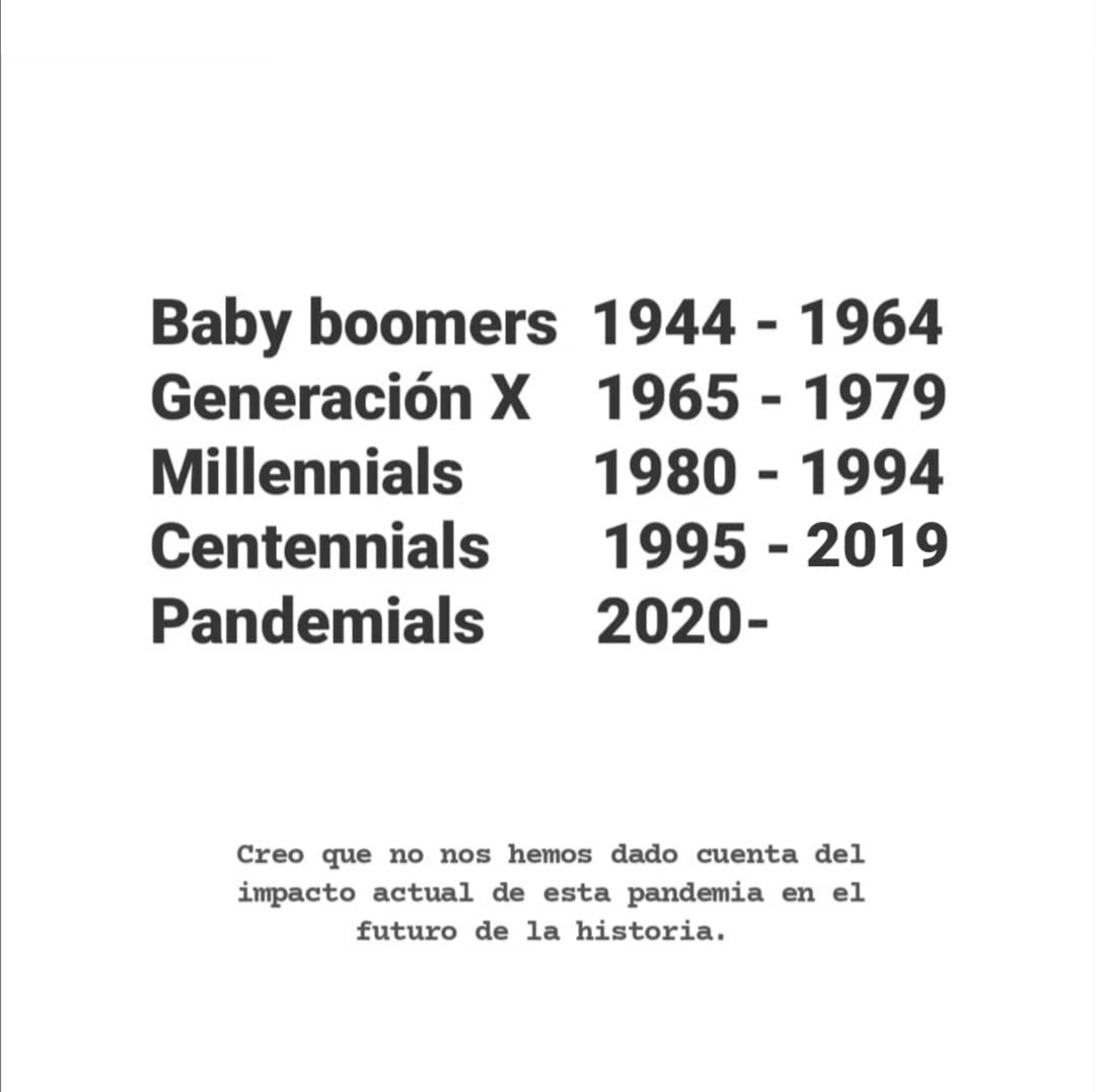 pamealejo's tweet photo. Creo que aún no nos hemos dado cuenta del impacto de esta #pandemia mundial en el futuro de nuestra historia #2020 #Covid_19 https://t.co/sK1qrJKRAi