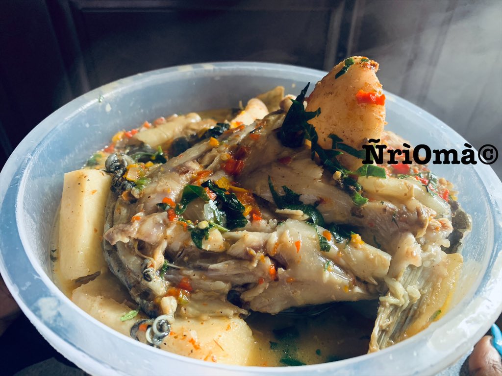 Ji mmiri oku ( made with catfish ) Come order your bowls of peppersoup for your weekend enjoyment  #NriomaMoments  #AbujaTwitterCommunity