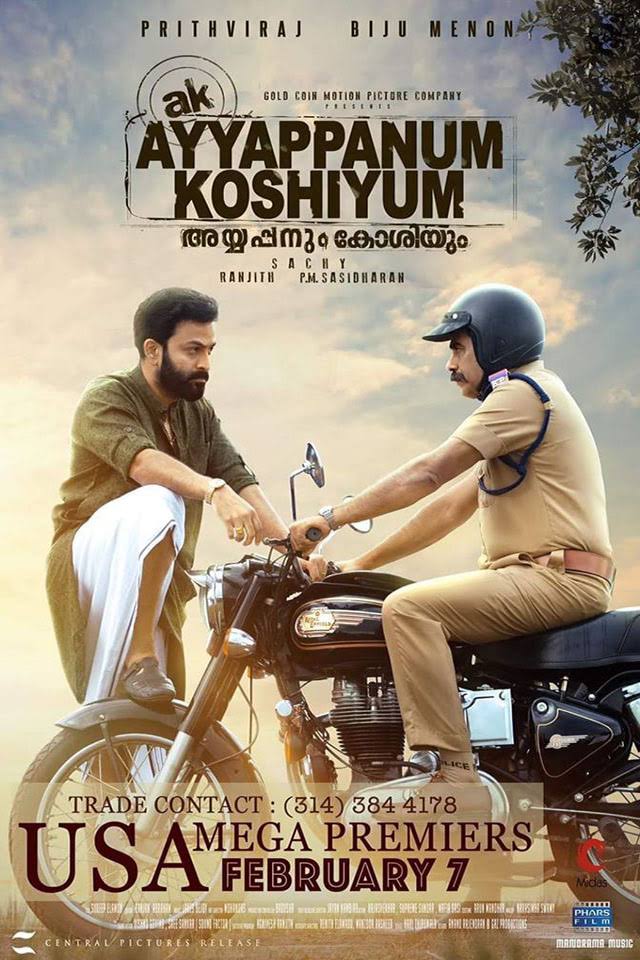 Ayyappanum Koshiyum.What a persistent drama that symbolises male ego and its many shortcomings! Written really well, and performed to the T.