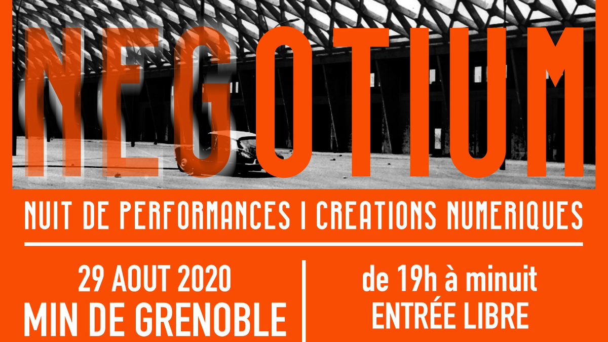 Le 29 août 2020, la Création Numérique s’invite au coeur du Marché d'Intérêt National de Grenoble. Cet évènement gratuit sera l'occasion de découvrir de nombreuses oeuvres et performances entre 19h et minuit, ainsi que de boire et manger au comptoir du MIN BAR !