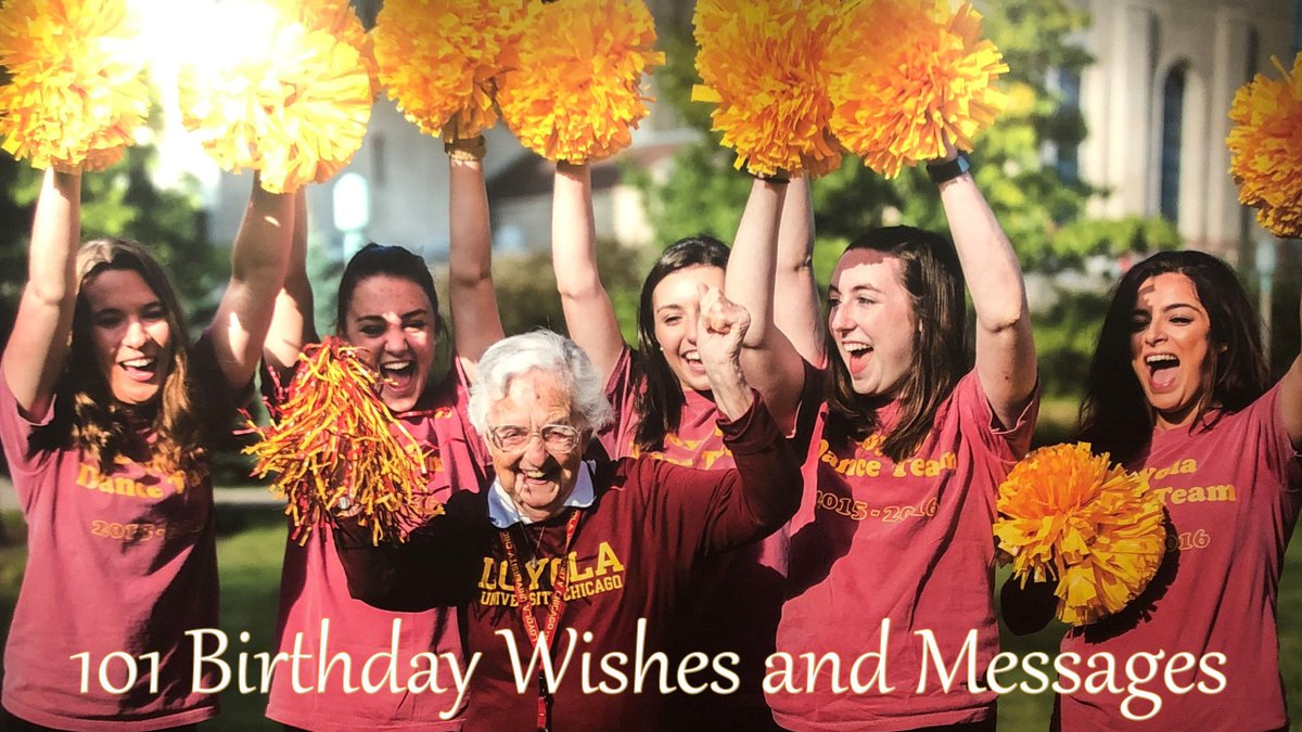 🎉🎉🎉HAPPY BIRTHDAY SISTER JEAN! We're celebrating her 101st birthday with 101 messages from the LUC community. Check our website luc.edu/luma to see the slideshow. 

#SisterJean101 #LUMA