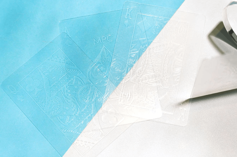 JPGAMESltd's tweet photo. A ground-breaking completely transparent deck of playing cards with clear ink printed by MPC. A 100% waterproof deck including the box. AQUA playing cards really are the closest thing to an invisible deck of cards which you can still physically hold. 

https://t.co/2FILoVRYus https://t.co/aJZATm350X