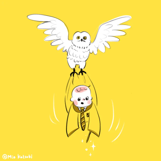 #wizarding_babies 

ダリさんの素敵タグ✨
黄色がイメージカラーなので、パップルパフにしてみた。 