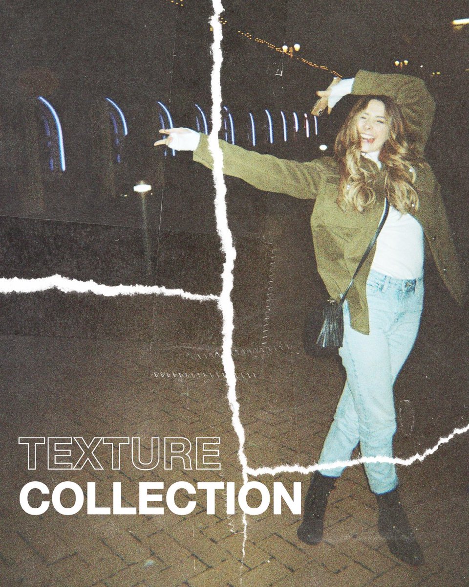 templateapp's tweet photo. Introducing Collections!! 🎉 Our debut Texture Collection marries film scans, scrapbook pieces, plastic overlay, and more. This contains packs Film, Film II, Journal, Paper, and Print—218 Templates for 37% off! https://t.co/u8txEPTTmc 🤩📲 #templateapp https://t.co/pjQN6tKJQB