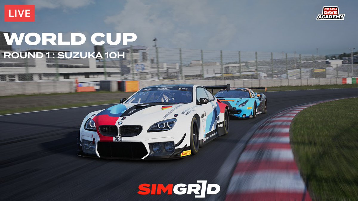 sim_grid's tweet photo. Just one more "sleep" until the 1st round of The Sim Grid World Cup by Thrustmaster! Catch 10 hours of Suzuka live on 22 August (CEST):
Qualifying 11h45: https://t.co/sfUVbJdcVR
Part 1 12h45: https://t.co/z0Spv1PxFB
Part 2 18h00: https://t.co/9rIGE2hwh9
#beACC #WorldCup https://t.co/6e12j0D3wW