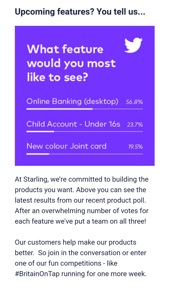 . <a href="/StarlingBank/">Starling</a> are just on it when it comes to developing products for users! 🤟🏼🙌🏼 #BritainOnTap