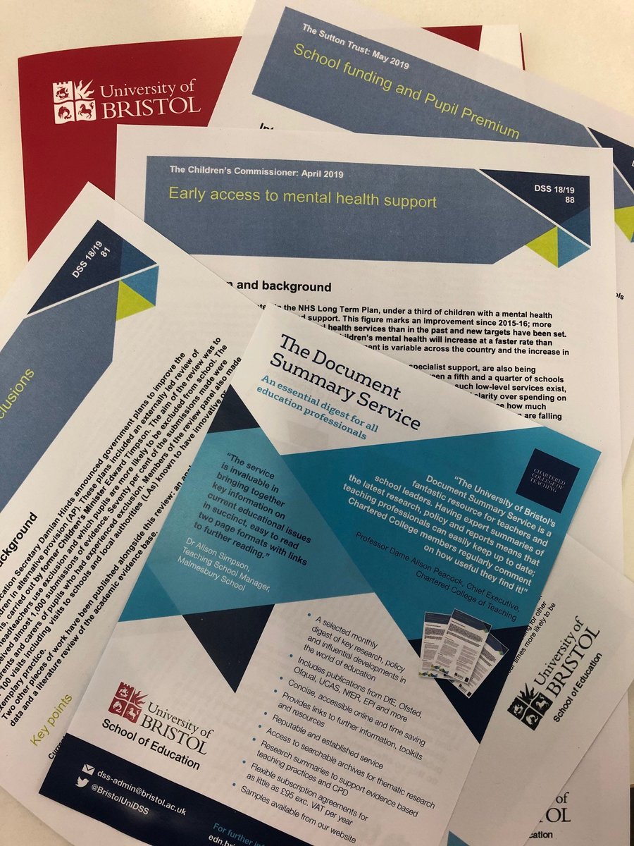 BristolUniDocs's tweet photo. It's as important as ever to stay updated with the fast changes in #education. Subscribe to the #DocumentSummaryService for the latest reports put succinctly. Prices are based on size of institution & personal memberships are available.Find out more here https://t.co/UhOGZ8vUnJ https://t.co/s25BDALSDA
