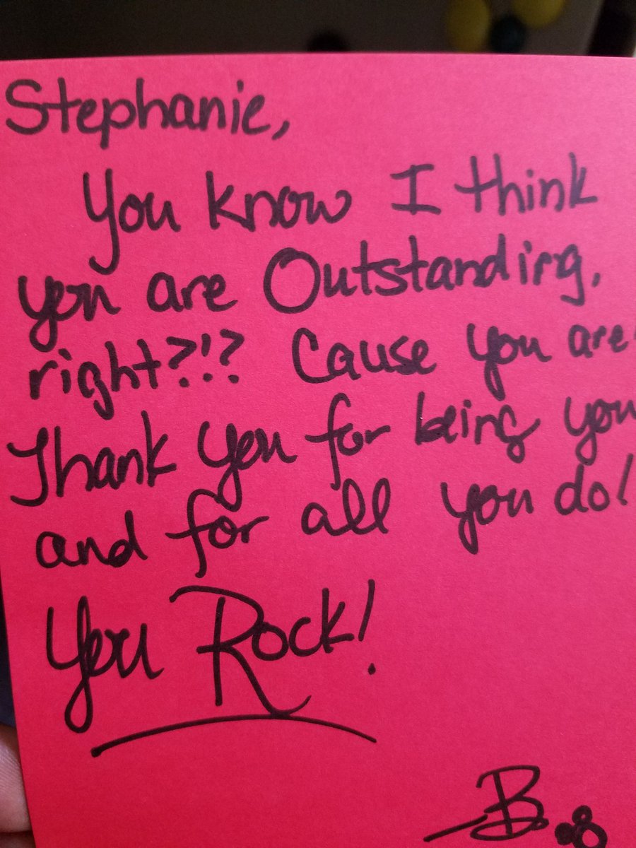 srlindstrom's tweet image. When you start your day with a sweet note from one of your favorite colleagues @mr_bsclass. You know you are going to have a great day! 😊 Thank you Randy for the kind words! #WeGotThis #BetterTogether #expectexcepionalhcs