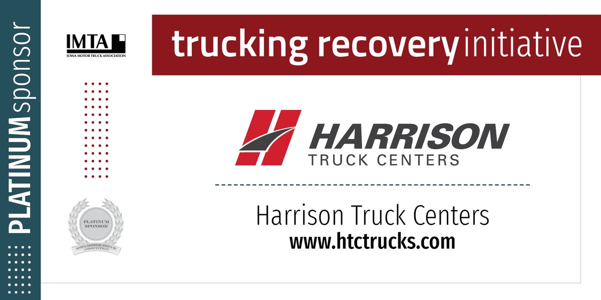 iowamotortruck's tweet photo. SPONSOR SPOTLIGHT // Thank you to @HarrisonTrucks for their support not only as a Platinum Sponsor of the IMTA, but for their support of the Trucking Recovery Initiative --- taking place virtually on September 16 &amp; 17.  

Learn more @ https://t.co/HnEyNQ6bCs https://t.co/m7z6nvRL3b
