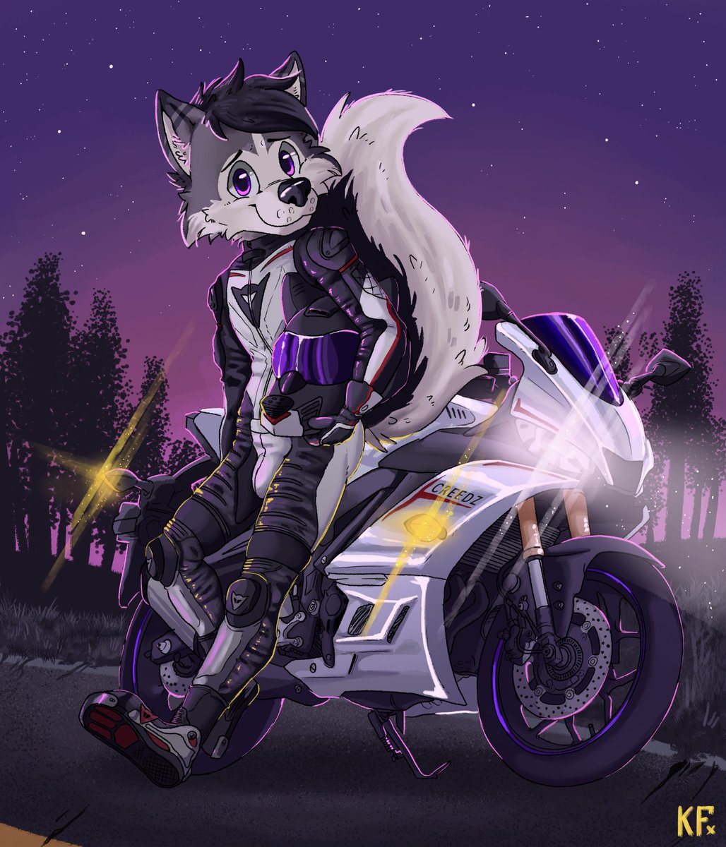 katx_fish's tweet photo. Sparkly night ride 🏍️

Roads, speed and landscapes ✨

Commission for this biker guy @CreedzHusky✨

If u interested to get a drawing like this, DM me!! n.n
RT to support!!💛Thankies!!✨ https://t.co/PpiByXmWFD