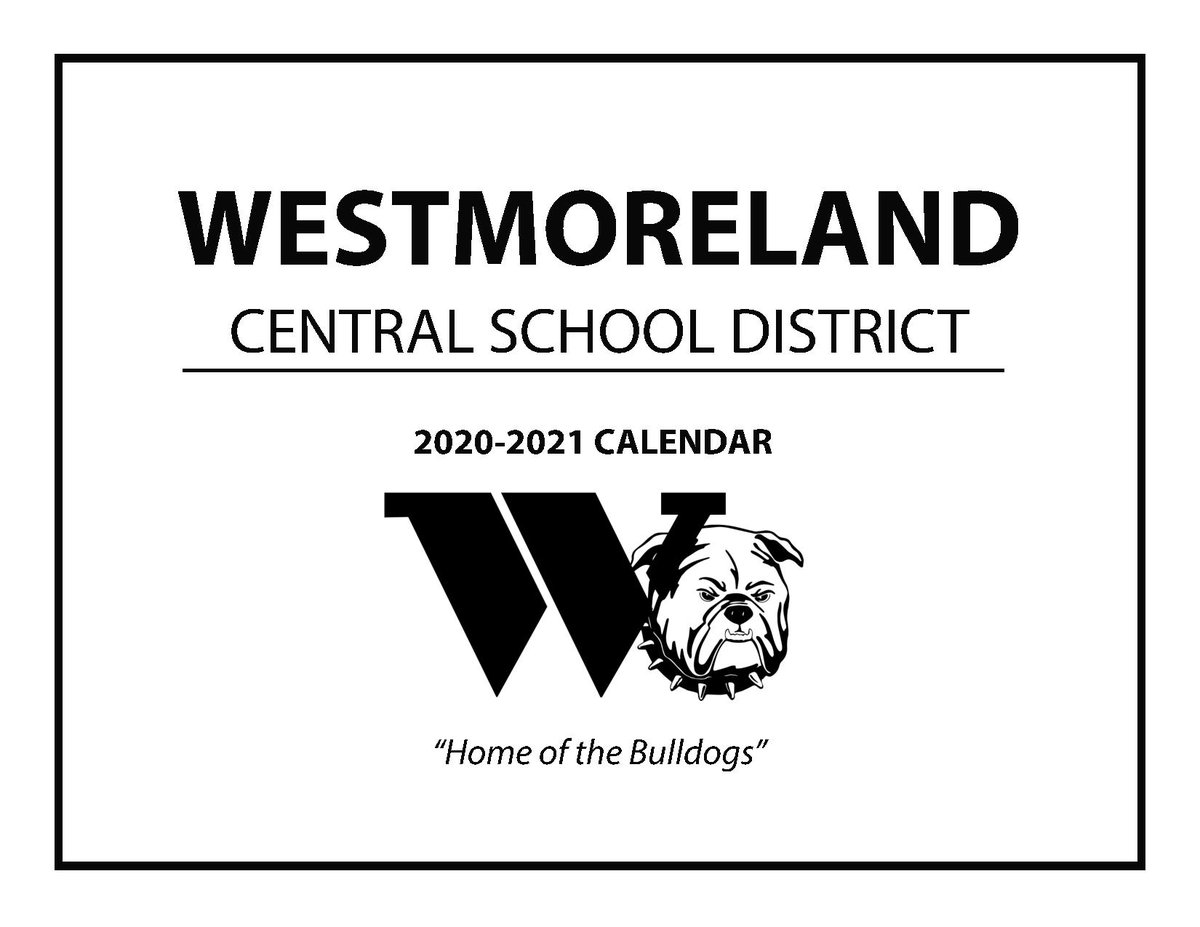 WestmorelandCSD's tweet photo. The 2020-21 District Calendar is now available on the district website! The calendar will be distributed to students and staff at the start of school.
View calendar here: https://t.co/m7UYAD7O0x https://t.co/Lo0bkiiMn9