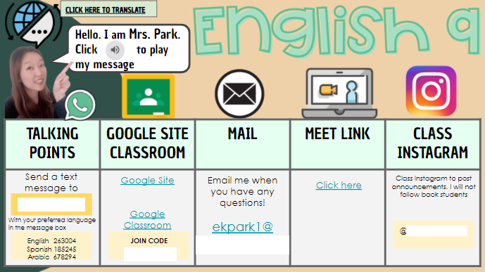 Replicated <a href="/historysandoval/">Amanda Sandoval 💛</a> a.k.a. the visual organization QUEEN's 👑contact slide.

ONE DAY CLOSER to meeting my new students!